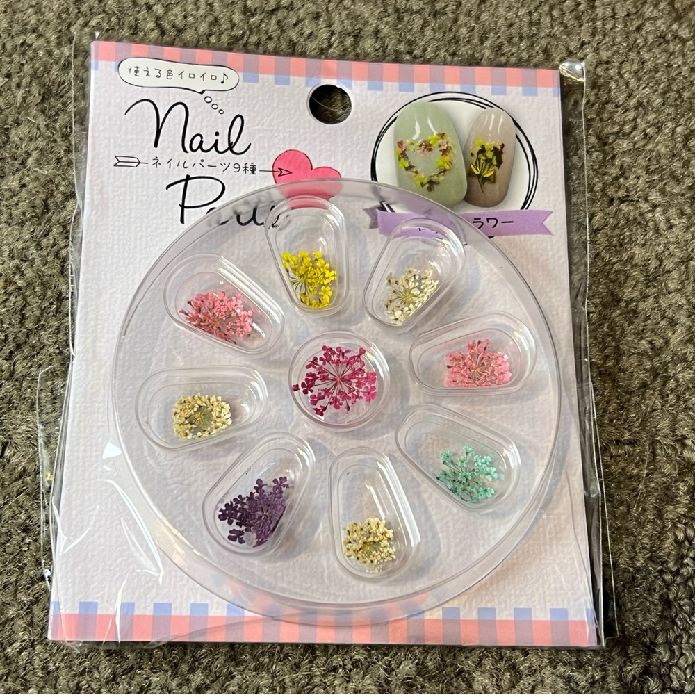 *6 for $10!* Nail Art Accessories Decoration Real Flowers Dried Floral 9 Color